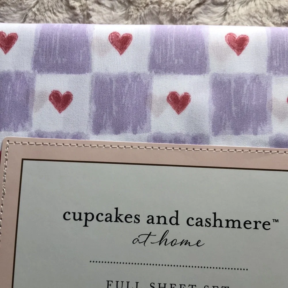 Cupcakes & Cashmere Valentines HEARTS Sheet Set - FULL